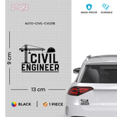 Proud Civil Engineer on Board Sticker